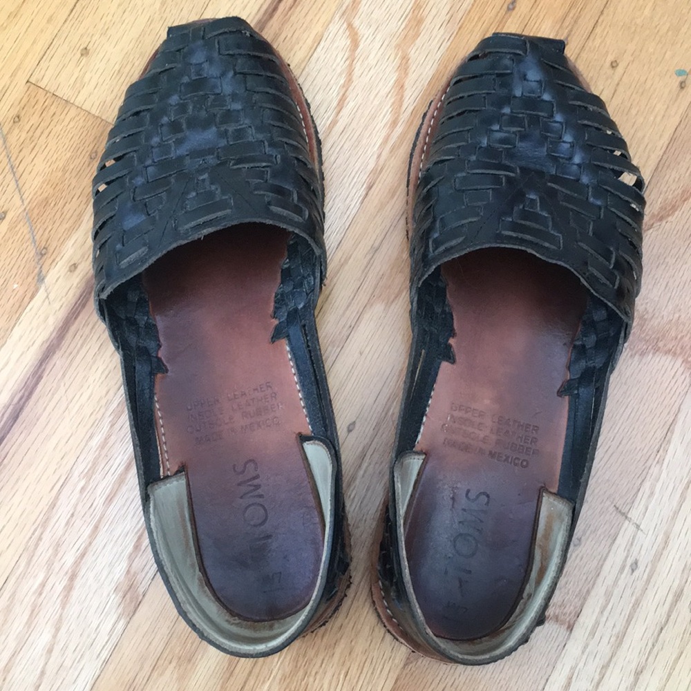 Toms leather huaraches